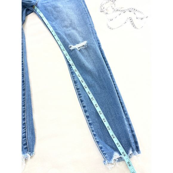 Madewell 9" Mid-Rise Skinny Jeans Frankie Wash: Torn-Knee Edition 27 Capsule - Picture 11 of 11